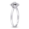 Thumbnail Image 1 of Diamond Flower Ring 1/20 Carat Round Sterling Silver