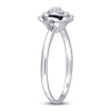 Thumbnail Image 2 of Diamond Flower Ring 1/20 Carat Round Sterling Silver
