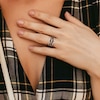 Thumbnail Image 5 of Black/White Diamond Ring 1/4 ct tw Round Sterling Silver