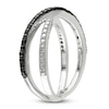 Thumbnail Image 2 of Black Diamond Ring 1/20 ct tw Round Sterling Silver