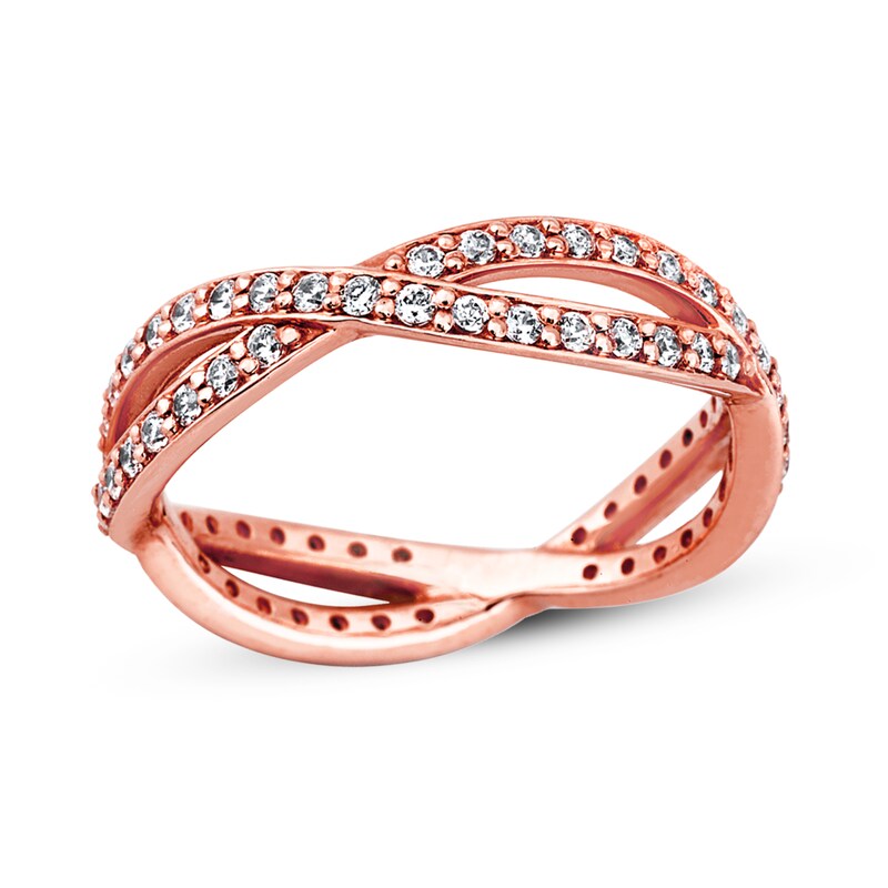 Main Image 1 of Diamond Ring 3/4 ct tw Round 14K Rose Gold