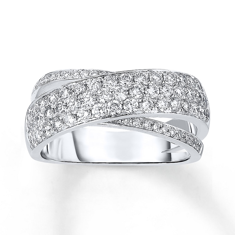 Diamond Ring 1 ct tw Round 14K White Gold