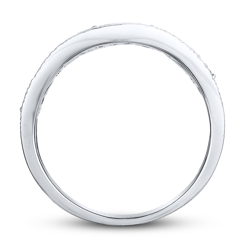 Main Image 2 of Black & White Diamonds 1 ct tw Round-cut 14K White Gold Ring