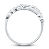 Thumbnail Image 1 of Diamond Leaf Ring 1/15 ct tw Round-cut Sterling Silver