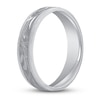 Thumbnail Image 1 of Wedding Band Carved Platinum 5mm