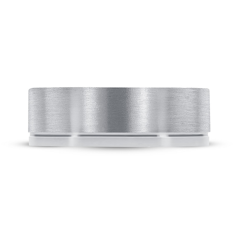Main Image 3 of Wedding Band Matte Platinum 6mm