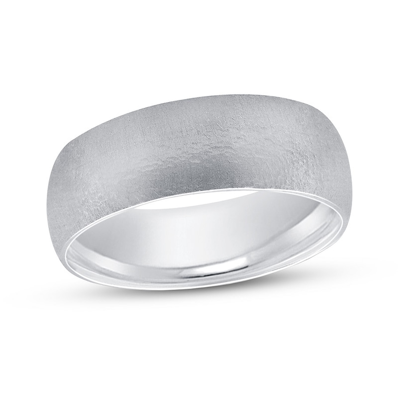 Wedding Band Carved Platinum 6mm