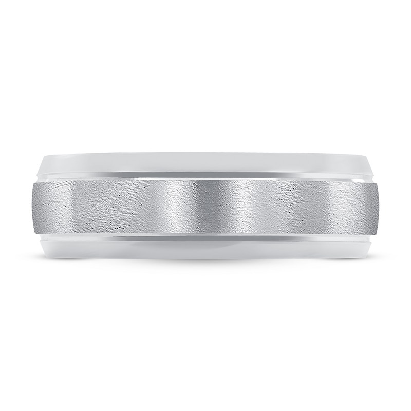 Wedding Band Carved Platinum 6mm