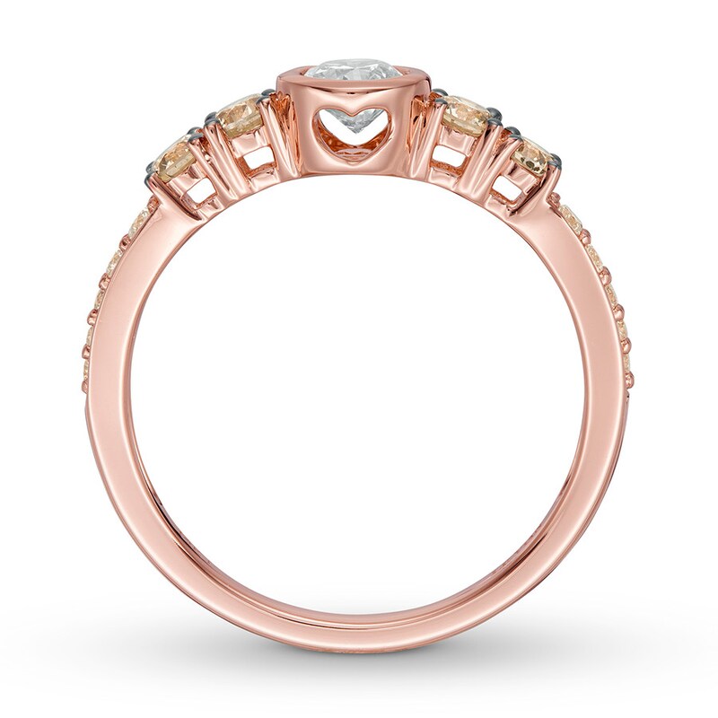 LeVian Diamond Ring 3/4 carat tw 14K Strawberry Gold