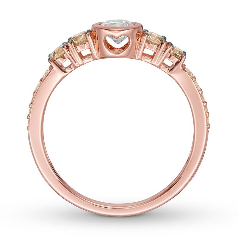 LeVian Diamond Ring 3/4 carat tw 14K Strawberry Gold