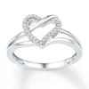 Thumbnail Image 0 of Diamond Heart Ring 1/20 ct tw Round Sterling Silver