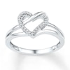 Thumbnail Image 1 of Diamond Heart Ring 1/20 ct tw Round Sterling Silver