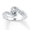Thumbnail Image 1 of Diamond Promise Ring 1/10 ct tw Round Sterling Silver