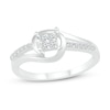 Diamond Promise Ring 1/6 ct tw Round-cut Sterling Silver