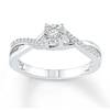 Thumbnail Image 1 of Diamond Promise Ring 1/6 ct tw Round 10K White Gold
