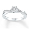 Thumbnail Image 0 of Diamond Promise Ring 1/6 ct tw Round 10K White Gold