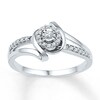 Thumbnail Image 0 of Diamond Promise Ring 1/6 ct tw Round 10K White Gold