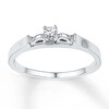 Thumbnail Image 0 of Diamond Promise Ring 1/10 Carat Round Sterling Silver