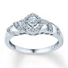 Thumbnail Image 0 of Diamond Promise Ring 1/5 ct tw Round Sterling Silver