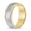 Thumbnail Image 2 of Men's Wedding Band 10K Two-Tone Gold 8mm