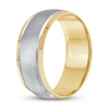 Thumbnail Image 1 of Men's Wedding Band 10K Two-Tone Gold 8mm