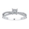 Thumbnail Image 0 of Diamond Promise Ring 1/4 ct tw Princess-cut/Round 10K White Gold