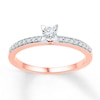 Thumbnail Image 0 of Diamond Promise Ring 1/6 ct tw Round 10K Rose Gold