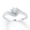 Thumbnail Image 1 of Diamond Promise Ring 1/6 ct tw Round 10K White Gold