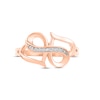 Heart/Infinity Ring Diamond Accents 10K Rose Gold