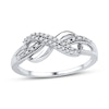 Thumbnail Image 0 of Diamond Infinity Ring 1/10 ct tw Round Sterling Silver