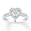 Thumbnail Image 0 of Heart Ring 1/5 ct tw Diamonds Sterling Silver
