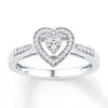 Thumbnail Image 1 of Heart Ring 1/5 ct tw Diamonds Sterling Silver