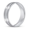 Thumbnail Image 1 of Wedding Band Carved Platinum 6mm