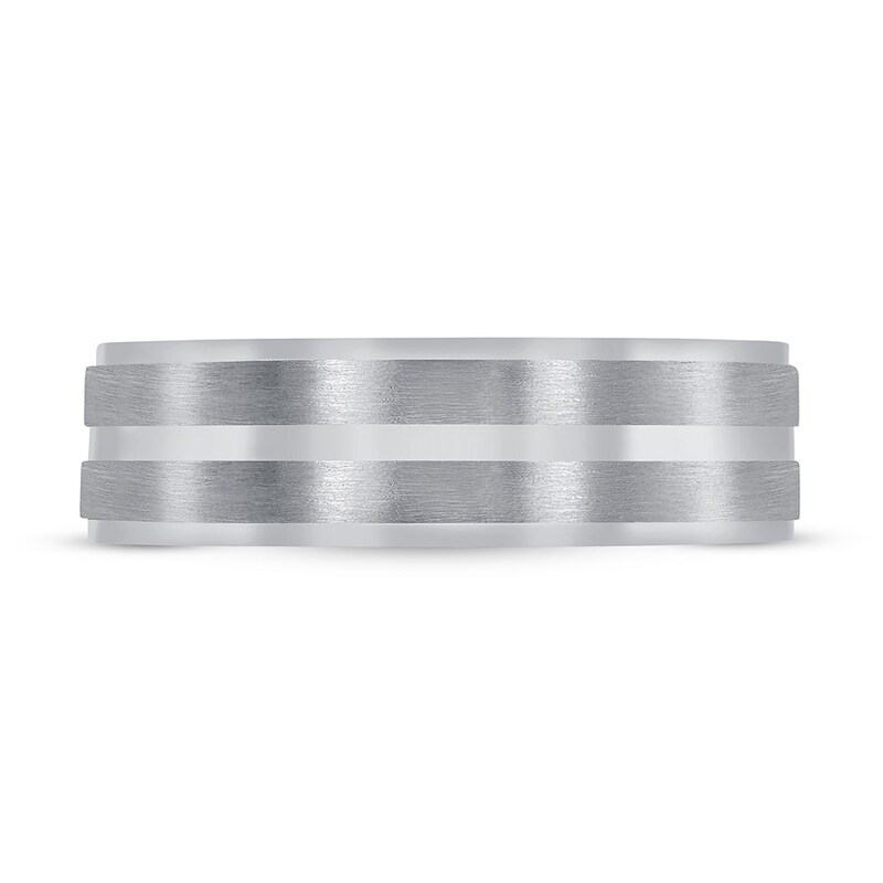 Main Image 3 of Wedding Band Carved Platinum 6mm