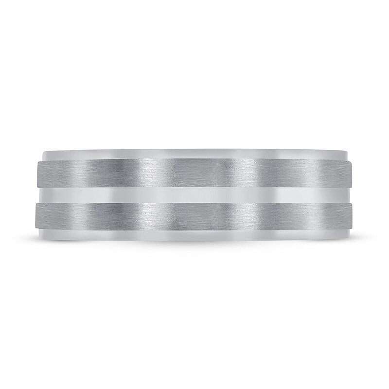 Wedding Band Carved Platinum 6mm