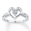 Thumbnail Image 0 of Diamond Heart Ring 1/20 ct tw Round Sterling Silver