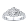 Diamond Promise Ring 1/4 ct tw Round-cut Sterling Silver