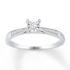 Thumbnail Image 0 of Diamond Promise Ring 1/10 ct tw Round 10K White Gold