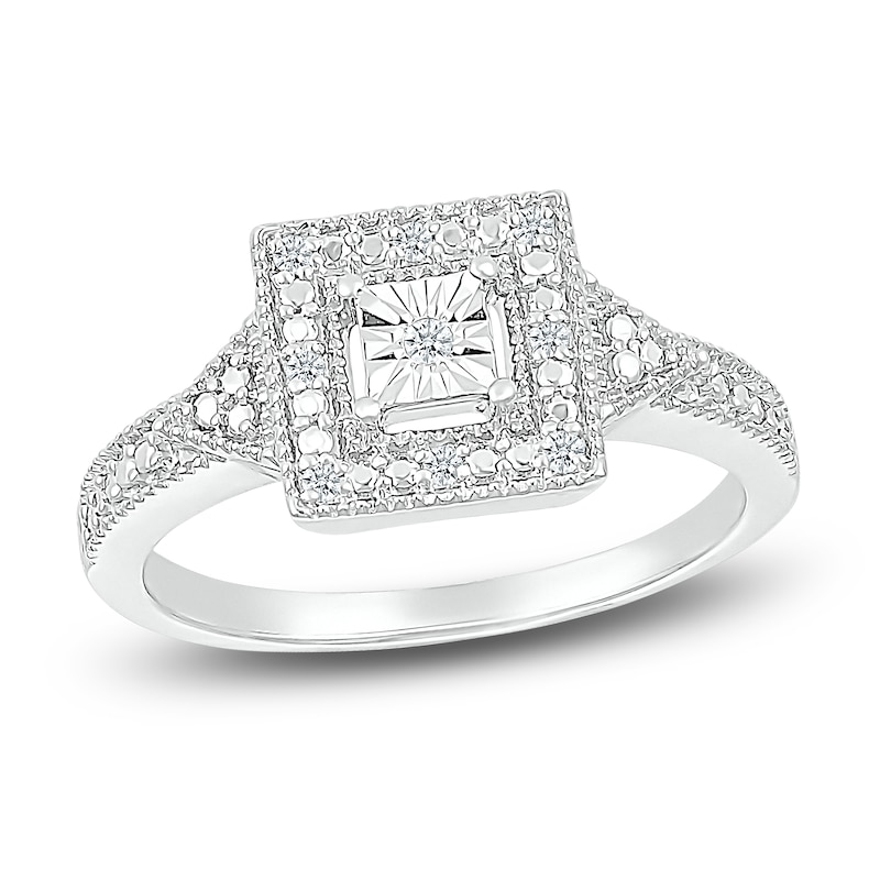 Main Image 1 of Diamond Ring 1/20 ct tw Round Sterling Silver