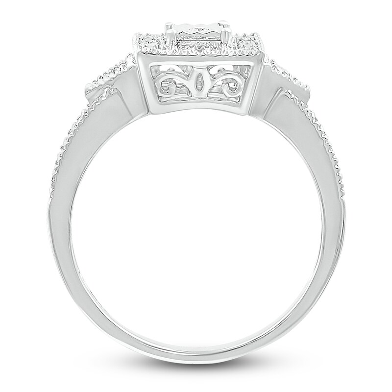 Main Image 3 of Diamond Ring 1/20 ct tw Round Sterling Silver