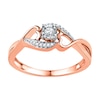 Thumbnail Image 0 of Diamond Promise Ring 1/8 ct tw Round 10K Rose Gold