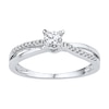 Thumbnail Image 0 of Diamond Promise Ring 1/4 ct tw Round 10K White Gold