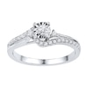 Thumbnail Image 0 of Diamond Promise Ring 1/4 ct tw Round Sterling Silver
