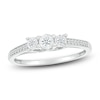 3-Stone Promise Ring 1/6 ct tw Diamonds Sterling Silver