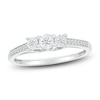 Thumbnail Image 1 of 3-Stone Fashion Ring 1/6 ct tw Diamonds Sterling Silver