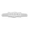 Thumbnail Image 2 of 3-Stone Fashion Ring 1/6 ct tw Diamonds Sterling Silver