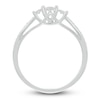 Thumbnail Image 3 of 3-Stone Fashion Ring 1/6 ct tw Diamonds Sterling Silver
