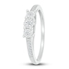 Thumbnail Image 3 of 3-Stone Fashion Ring 1/6 ct tw Diamonds Sterling Silver