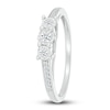 Thumbnail Image 4 of 3-Stone Fashion Ring 1/6 ct tw Diamonds Sterling Silver