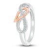 Thumbnail Image 4 of Wing & Infinity Ring 1/15 ct tw Diamonds Sterling Silver
